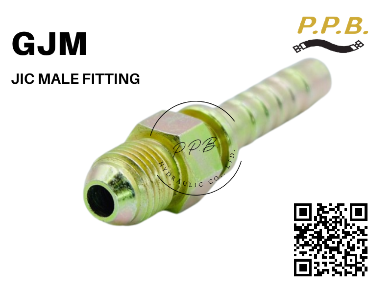 GJM JIC male fitting 37 หัวสายเกลียวนอก